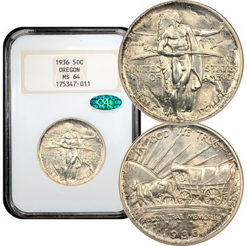 1936 Oregon Commemorative Half Dollar (50c) Composite Image