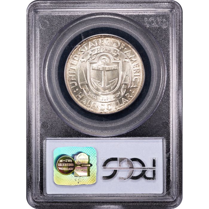 1936 Rhode Island Commemorative Half (50c) Reverse Slab Image