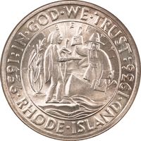 1936 Rhode Island Commemorative Half Dollar (50c) Obverse Image