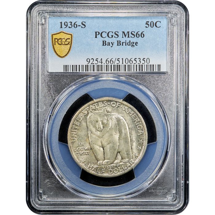 1936-S Bay Bridge Commem Half Dollar (50c) Obverse Image