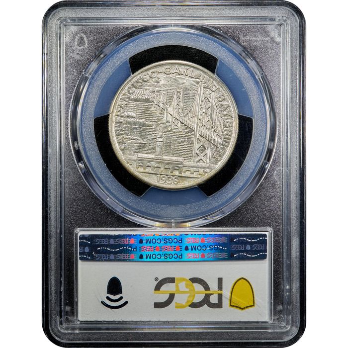 1936-S Bay Bridge Commem Half Dollar (50c) Reverse Image