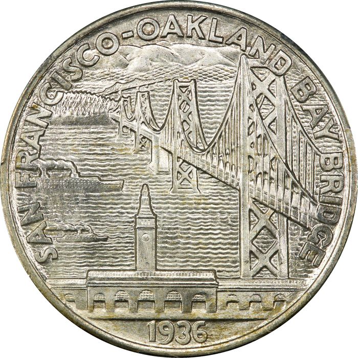 1936-S Bay Bridge Commem Half Dollar (50c) Photo 4