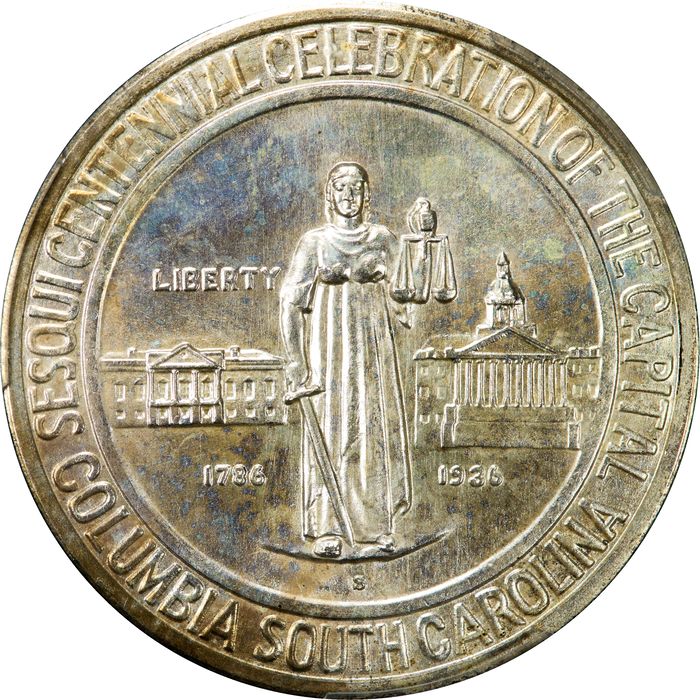 1936-S Columbia Commem Half Dollar (50c) Photo 3