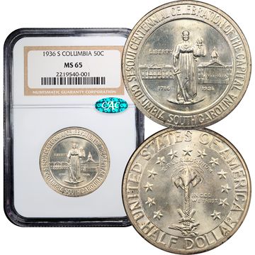 1936-S Columbia Commemorative Half Dollar (50c) Composite Image