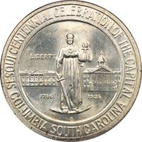 1936-S Columbia Commemorative Half Dollar (50c) Obverse Image