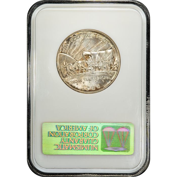 1936-S Oregon Commemorative Half Dollar (50c) Reverse Slab Image
