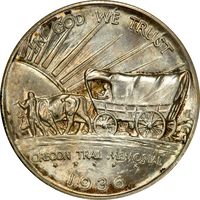 1936-S Oregon Commemorative Half Dollar (50c) Reverse Image