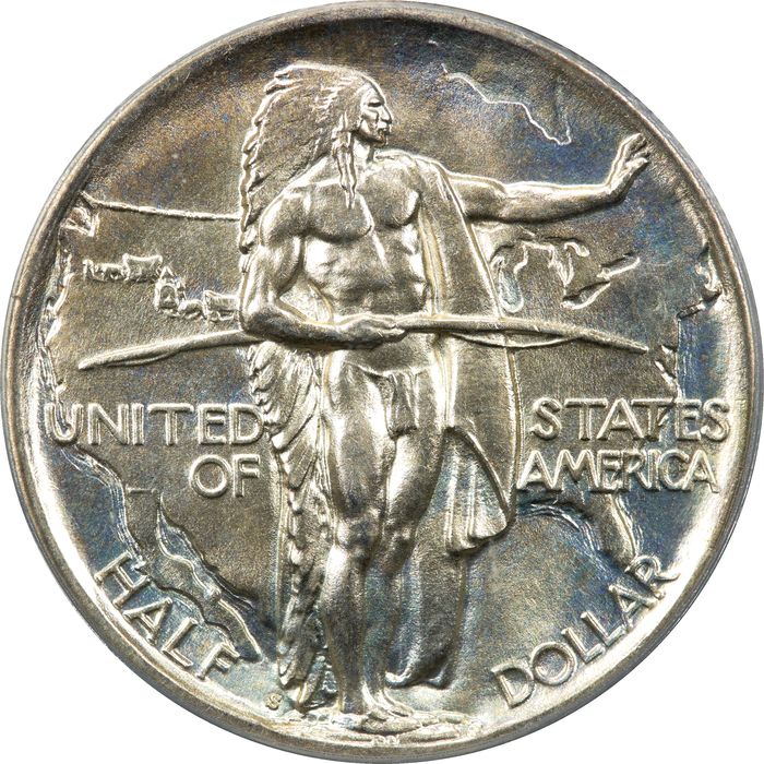 1936-S Oregon Commemorative Half Dollar (50c) OGH Obverse Image