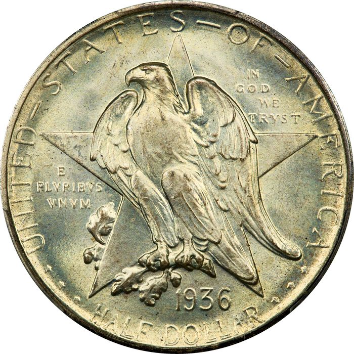 1936-S Texas Commem Half Dollar (50c) Obverse Image