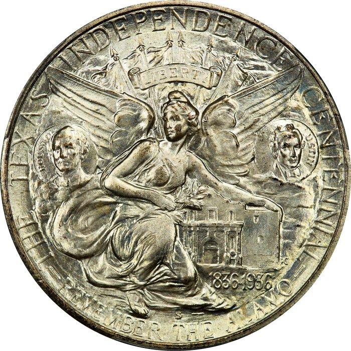 1936-S Texas Commem Half Dollar (50c) Reverse Image