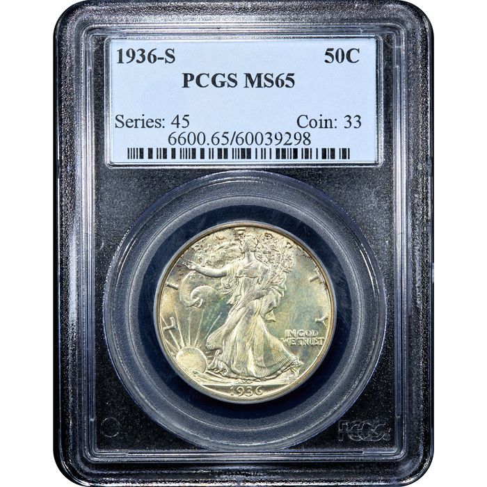 1936-S Walking Liberty Half Dollar (50c) Obverse Image