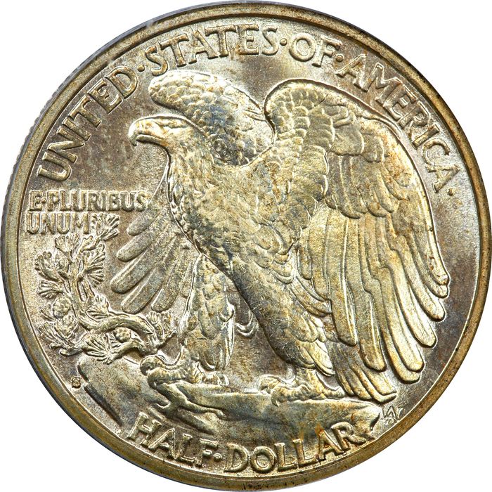 1936-S Walking Liberty Half Dollar (50c) Photo 4