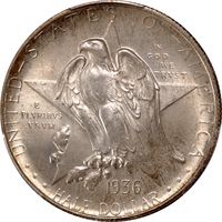 1936 Texas Commemorative Half Dollar (50c) Obverse Image
