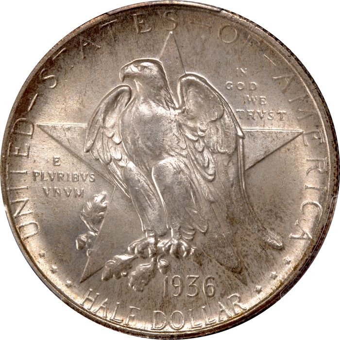 1936 Texas Commemorative Half Dollar (50c) Obverse Image