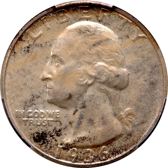 1936 Washington Quarter (25c) Obverse Image