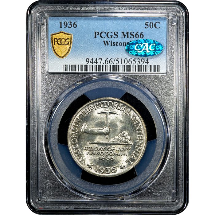 1936 Wisconsin Commem Half Dollar (50c) Obverse Image