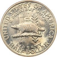 1936 Wisconsin Commemorative Half Dollar (50c) Reverse Image