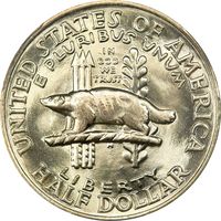 1936 Wisconsin Commemorative Half Dollar (50c) Reverse Image