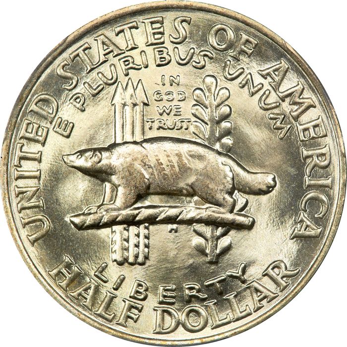 1936 Wisconsin Commemorative Half Dollar (50c) Reverse Image