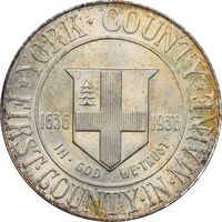 1936 York Commemorative Half Dollar (50c) Photo 3