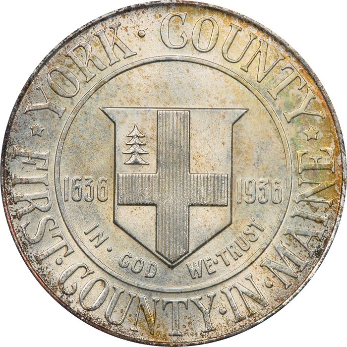 1936 York Commemorative Half Dollar (50c) Photo 3