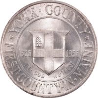 1936 York Commemorative Half Dollar (50c) Rattler Obverse Image