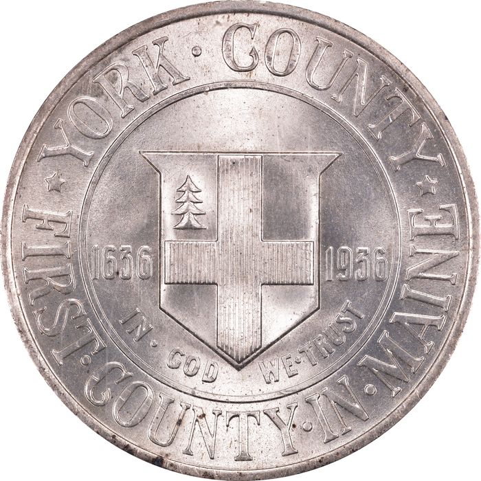 1936 York Commemorative Half Dollar (50c) Rattler Obverse Image