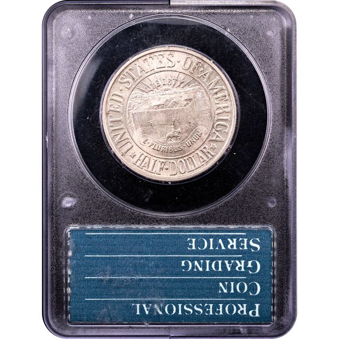 1936 York Commemorative Half Dollar (50c) Rattler Reverse Slab Image