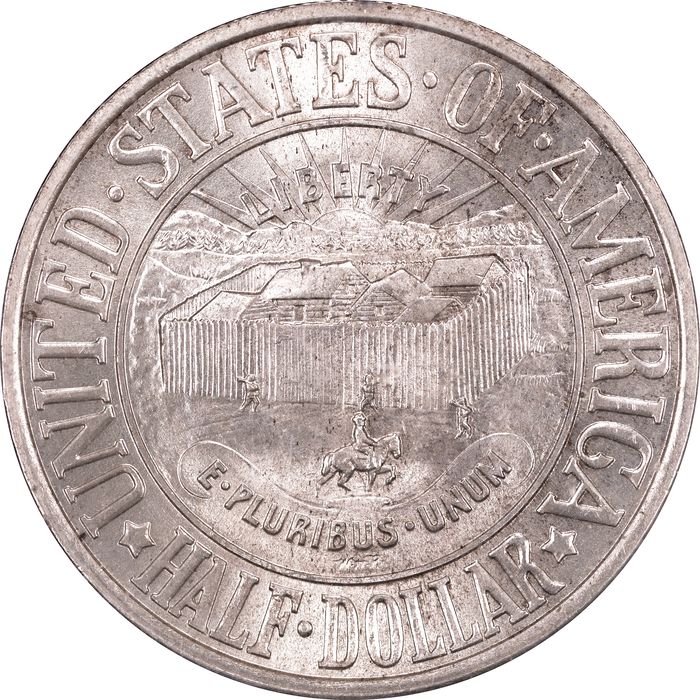1936 York Commemorative Half Dollar (50c) Rattler Reverse Image