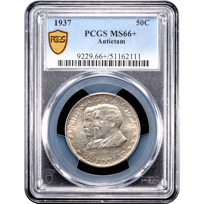 1937 Antietam Commemorative Half Dollar (50c) Obverse Slab Image