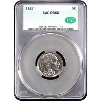 1937 Buffalo Nickel (5c) Obverse Slab Image