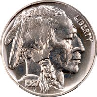 1937 Buffalo Nickel (5c) Obverse Image