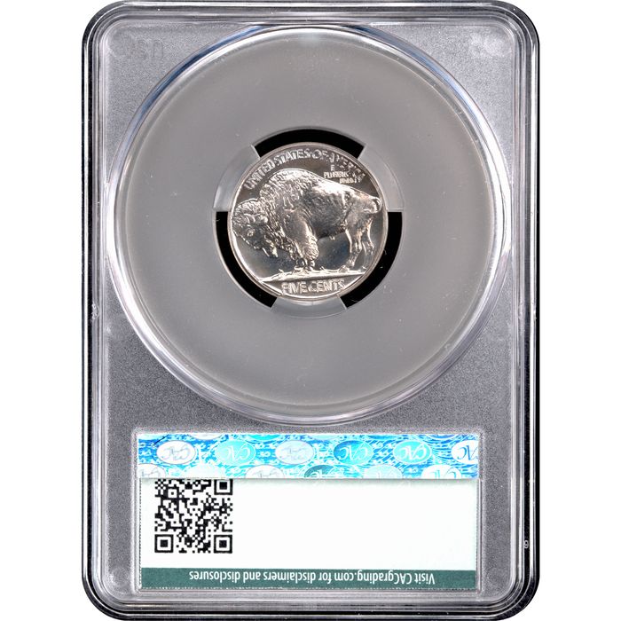 1937 Buffalo Nickel (5c) Reverse Slab Image