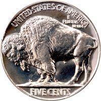 1937 Buffalo Nickel (5c) Reverse Image