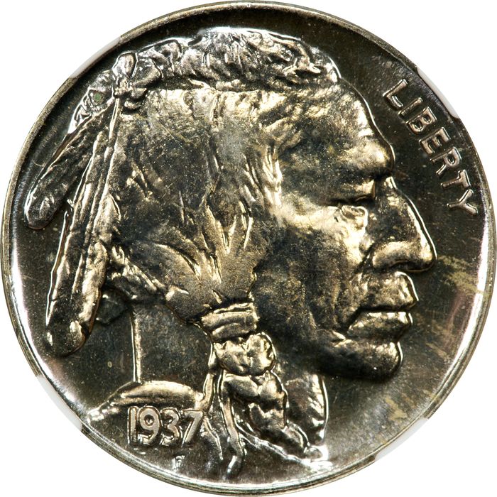 1937 Buffalo Nickel (5c) Obverse Image