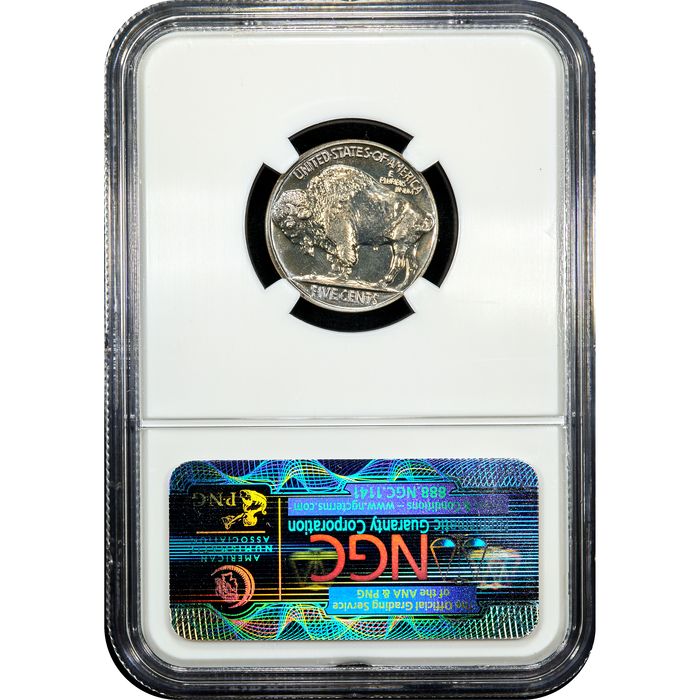 1937 Buffalo Nickel (5c) Reverse Slab Image