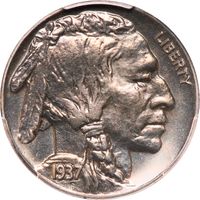 1937 Buffalo Nickel (5c) Obverse Image