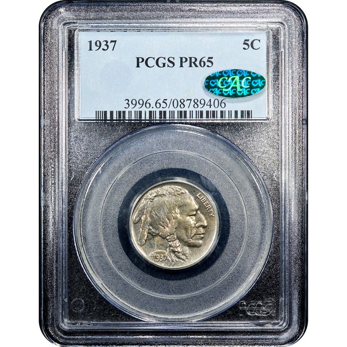 1937 Buffalo Nickel (5c) Obverse Image