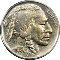 1937 Buffalo Nickel (5c) Photo 3