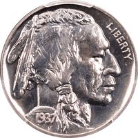 1937 Buffalo Nickel (5c) Obverse Image