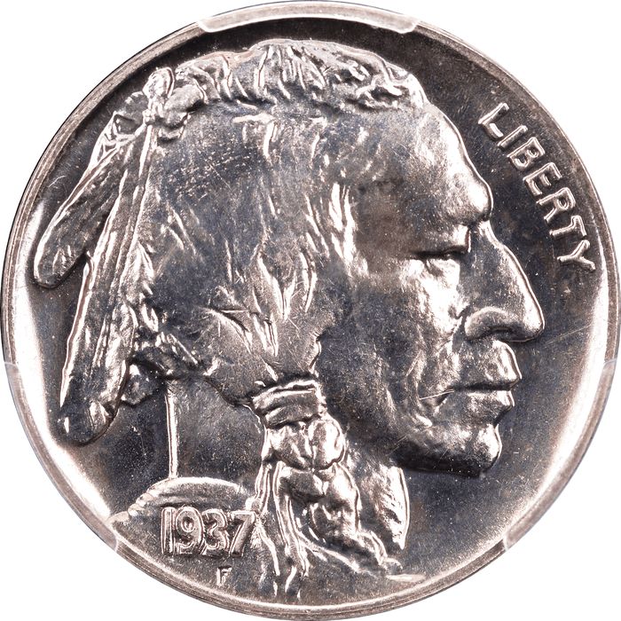 1937 Buffalo Nickel (5c) Obverse Image