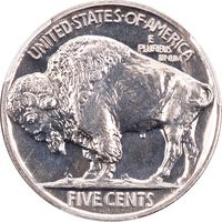1937 Buffalo Nickel (5c) Reverse Image