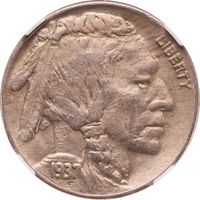 1937-D 3 Legs Buffalo Nickel (5c) Photo 3