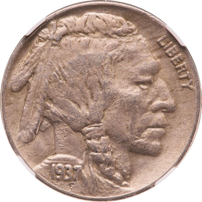 1937-D 3 Legs Buffalo Nickel (5c) Photo 3