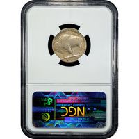 1937-D 3 Legs Buffalo Nickel (5c) Reverse Slab Image