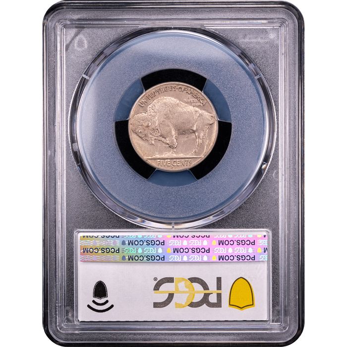 1937-D 3 Legs Buffalo Nickel (5c) Reverse Slab Image