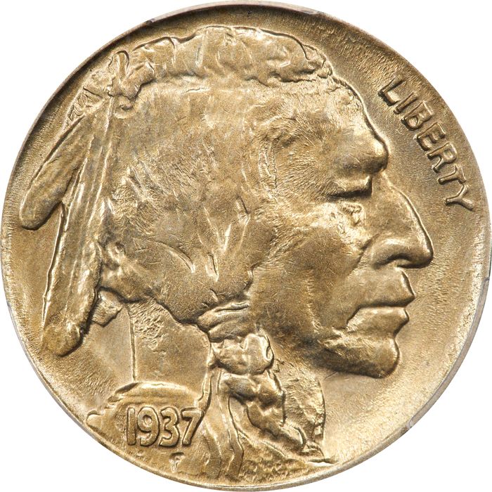 1937-D 3 Legs Buffalo Nickel (5c) Photo 3