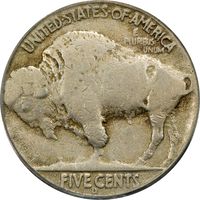 1937-D 3 Legs Buffalo Nickel (5c) Photo 4