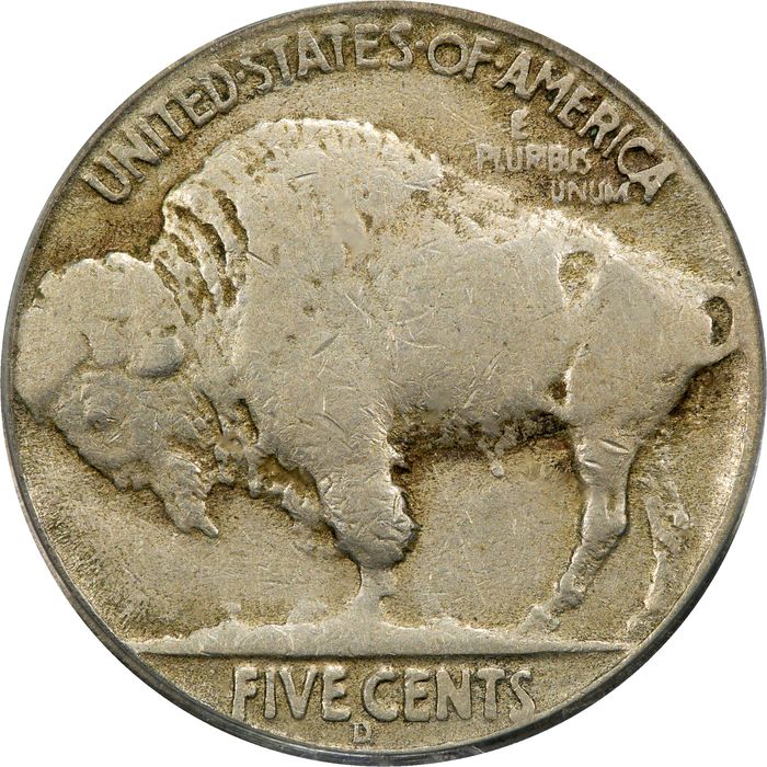 1937-D 3 Legs Buffalo Nickel (5c) Photo 4
