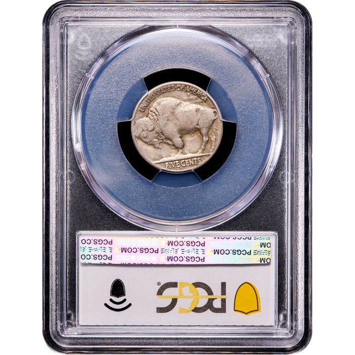 1937-D 3 Legs Buffalo Nickel (5c) Reverse Image